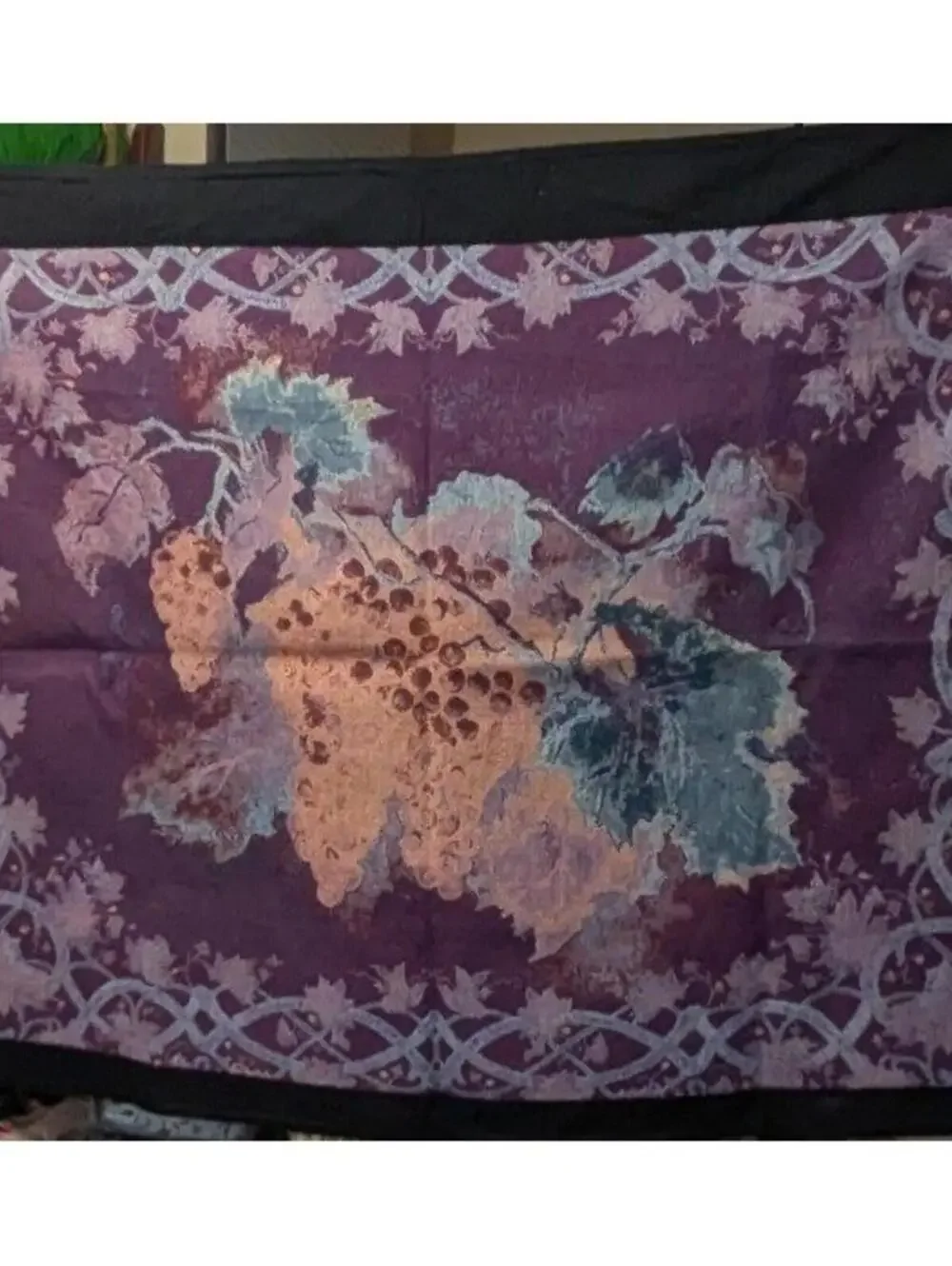 Riddle Home & Gift $100 54x42 Erin Dertner Ready for Harvest Grape Tapestry
